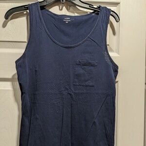 J Crew Navy Blue Cotton Tank Top size x-small